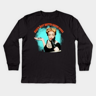 Joan Crawford Eyes Kids Long Sleeve T-Shirt